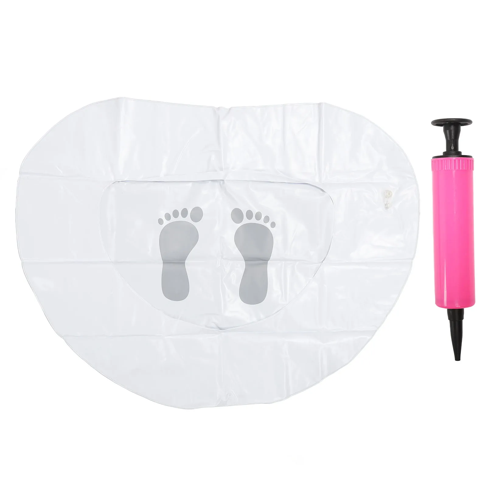 

Inflatable Pool Foot Bath Strong Durability Swimming Pool Footbath Large Capacity Leakage Resistance with Inflator for Travel