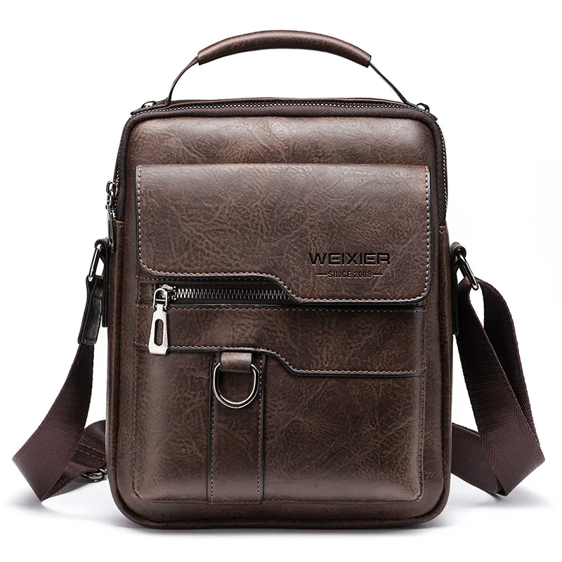 

Crossbody Casual Messenger Handbag Men Bags Leather Vintage Bags High Bag Quality Men Bag Male Shoulder