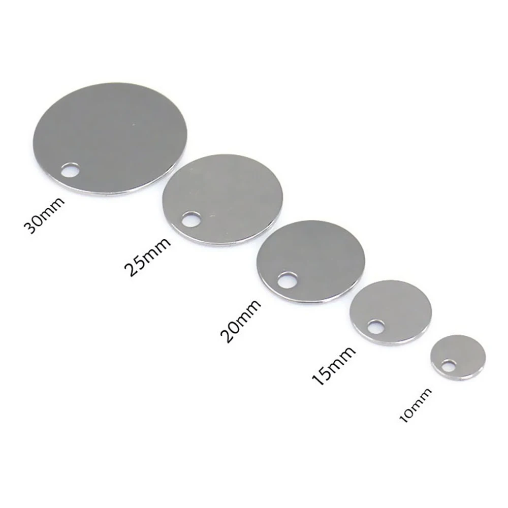 круглые подвески для собак из нержавеющей