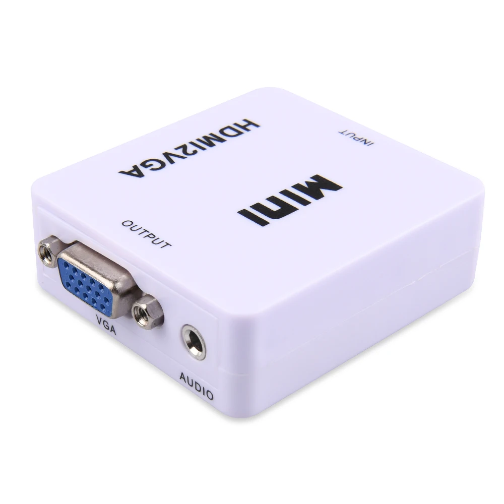 

Мини HDMI-совместимый адаптер VGA HDMI2VGA преобразователь цифровой аналоговый HD 1080p HD-MI в VGA для ПК ноутбука планшета Displayer