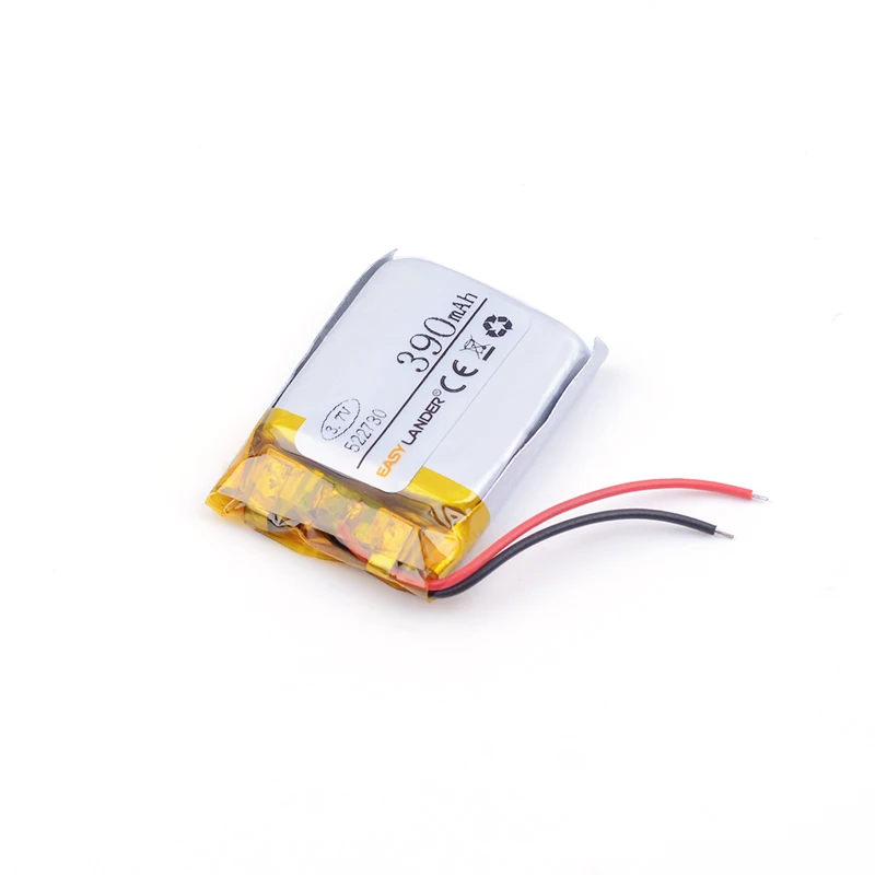 3,7 в литий-полимерный аккумулятор 522730 390 мАч Bluetooth-гарнитура беспроводная телефонная звуковая карта перезаряжаемый литий-ионный Сотовый