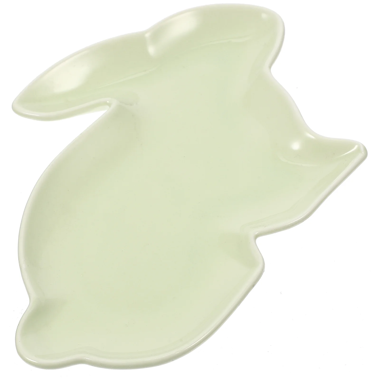 

Rabbit Candy Plate Trinket Tray Porcelain Appetizer Plates Key Nut Serving Platter Ceramics Easter Serving Tary