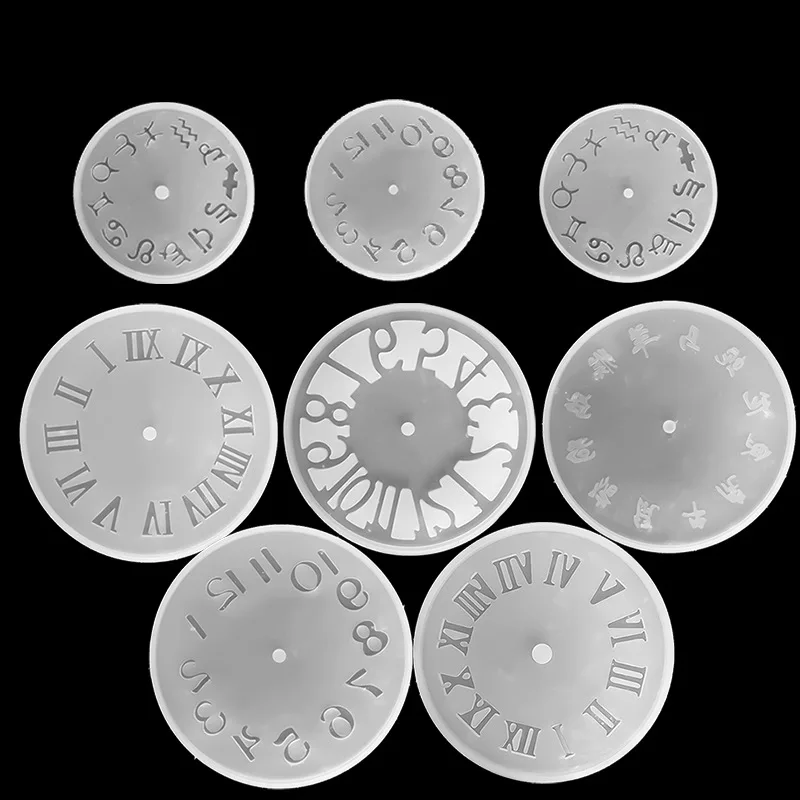 

Arabic Numerals Round Clock Silicone Mold DIY Handmade Clock Epoxy Resin Molds For Jewelry Making Tools