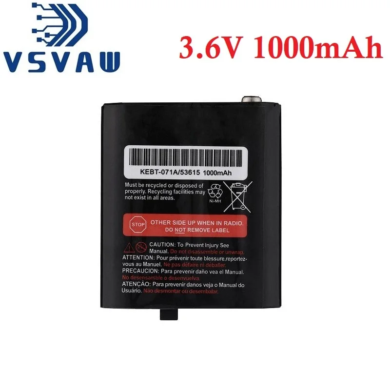 3.6V 1000MAH Battery Pack For MOTOROLA 53625 KEBT-071A/53615