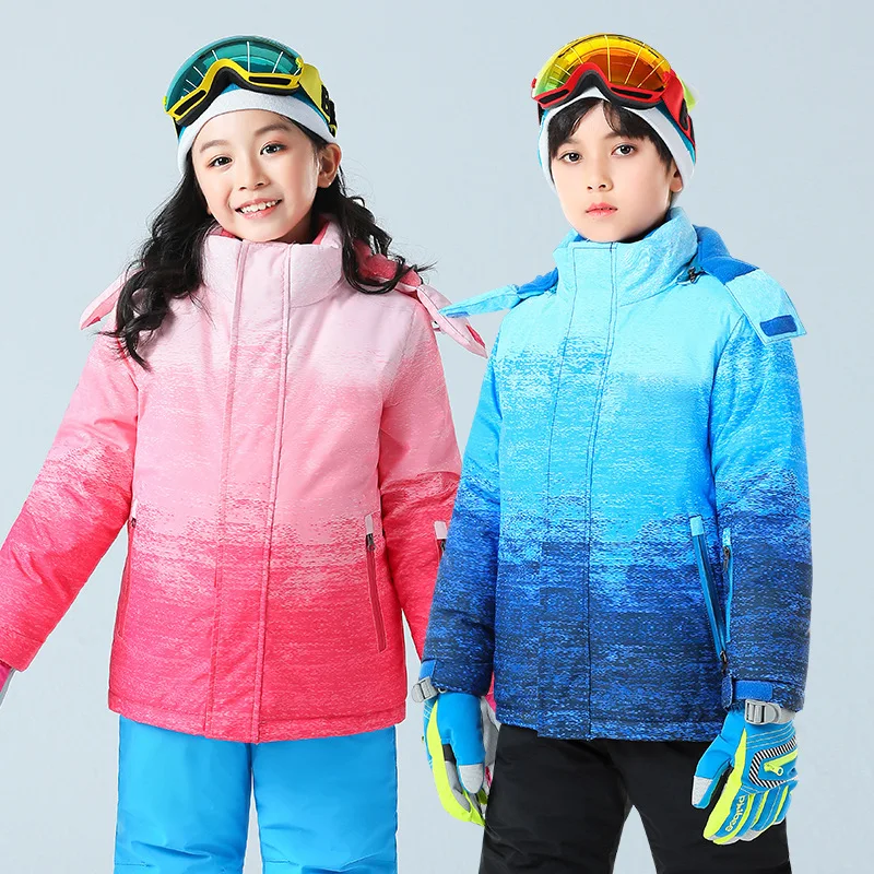2022 Thick Warm Kids Parkas Winter Fleece Girl Coats Windproof Children Overcoat Sport Hoodie Boy Jackets Outdoor Teen Outfits