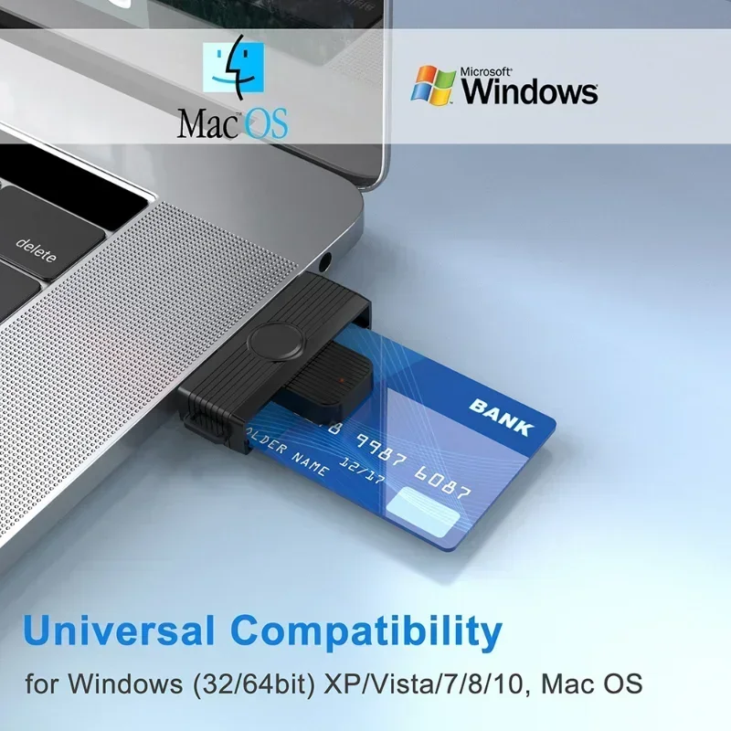 1 шт. USB type-c устройство для чтения смарт-карт
