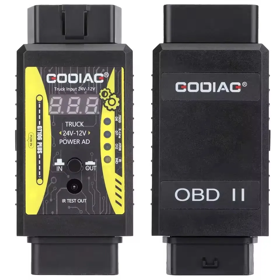 Godiag GT106 PLUS OBD2 24 В до 12 адаптер для тяжелых грузовиков диагностических