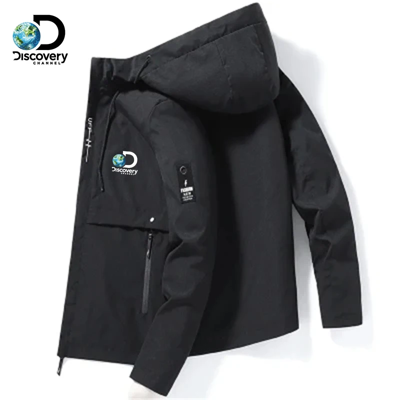 

Discovery Channel - Spring and Autumn Men's Hooded Outdoor Camping Windproof Outdoor Casual Fishing Clothing