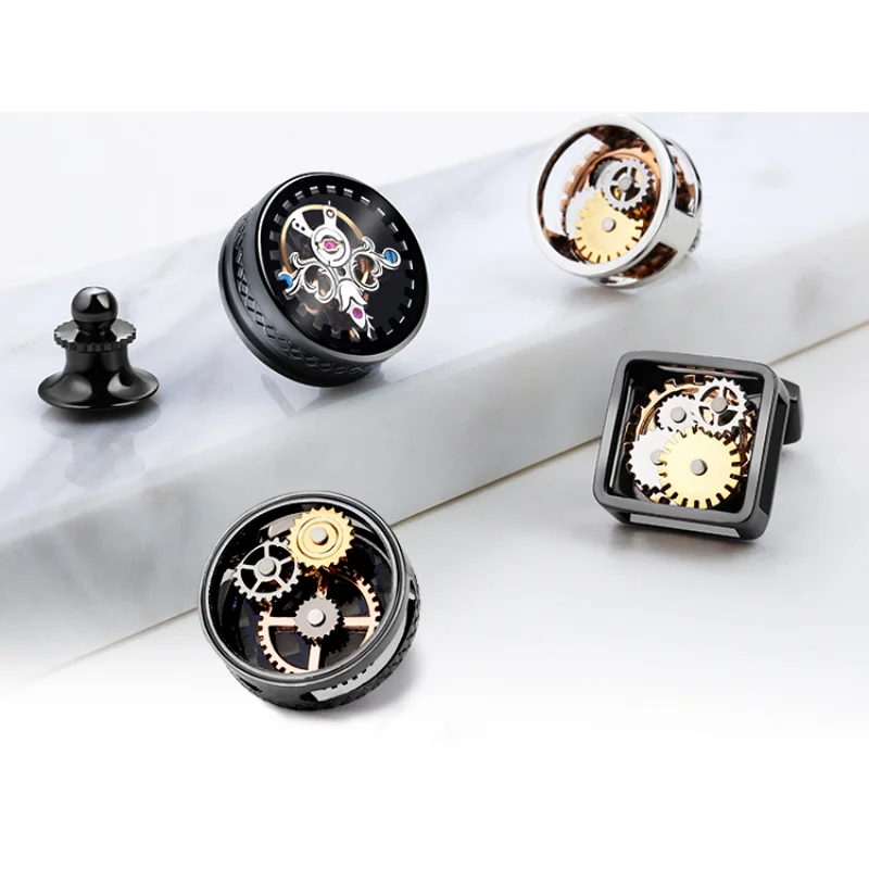 

Customized "Good Luck Comes" Suit Brooch Men's Ornament Women's Personalized Fashion Gift Box