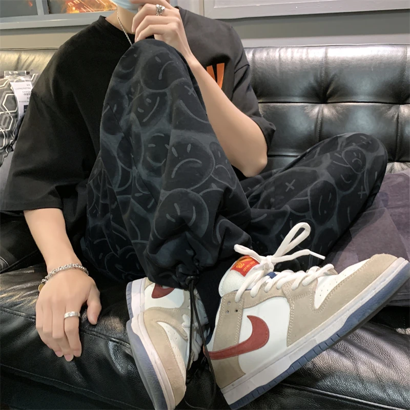 

Pants for Men and Women In Spring and Autumn 2022 South Korea's New Hip-hop Trend Casual Sweatpants Harem Sports Pants