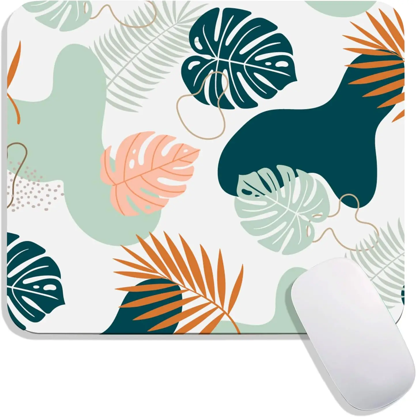 

Tropical Leaves Mouse Pad Watercolor Premium-Textured Mousepads Design Mousepad Non-Slip Rubber Base Computer Mouse Pads