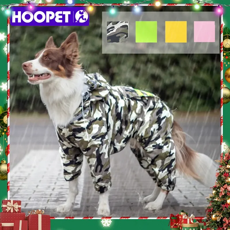 

NEW2023 Dog Raincoat Jumpsuit Rain Coat for Dogs Pet Cloak Labrador Waterproof Golden Retriever Jacket