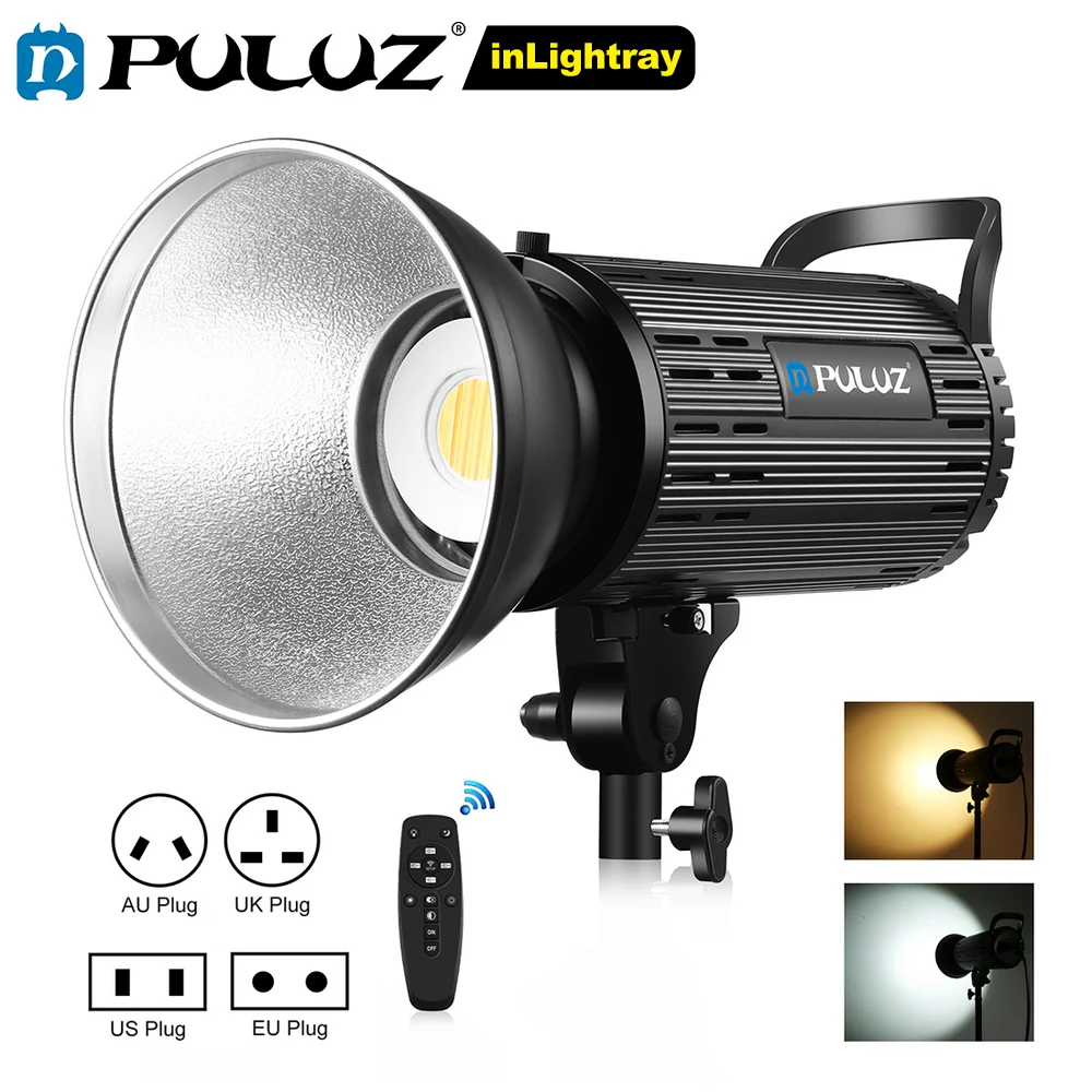 

Стусветильник PULUZ 150W 3200K-5600K с двойной цветовой температурой и регулируемой яркостью заполнясветильник с дистанционным управлением для фот...