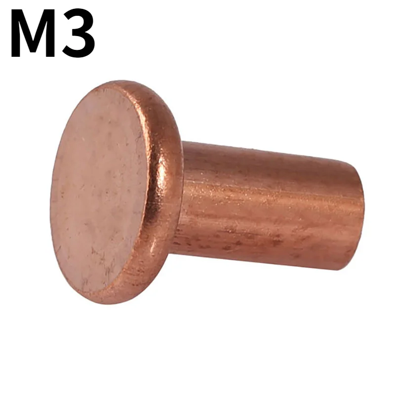 

Заклепки медные плоские KEETOGETHER M3 30 шт.