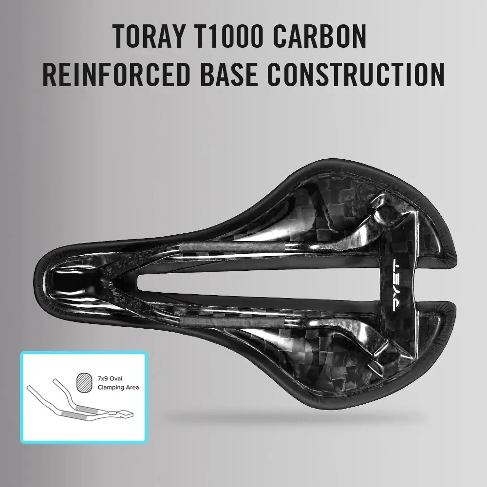 Сверхлегкое карбоновое велосипедное седло RYET 125 г из искусственной кожи