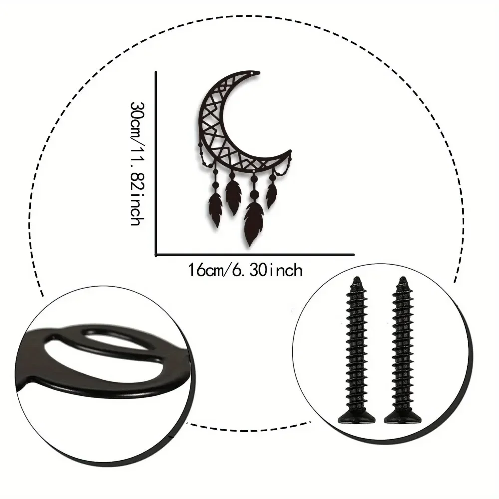 1 Шт. Минималистичный Металлический Настенный Декор В Стиле Бохо Ловец Снов