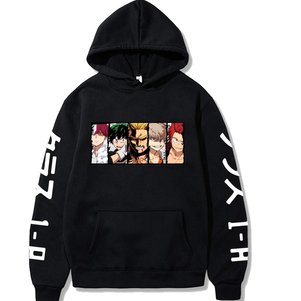 

Boku No Hero Academia Printed Long Sleeve Harajuku Hoodies My Hero Academia Sweatshirt Women Men