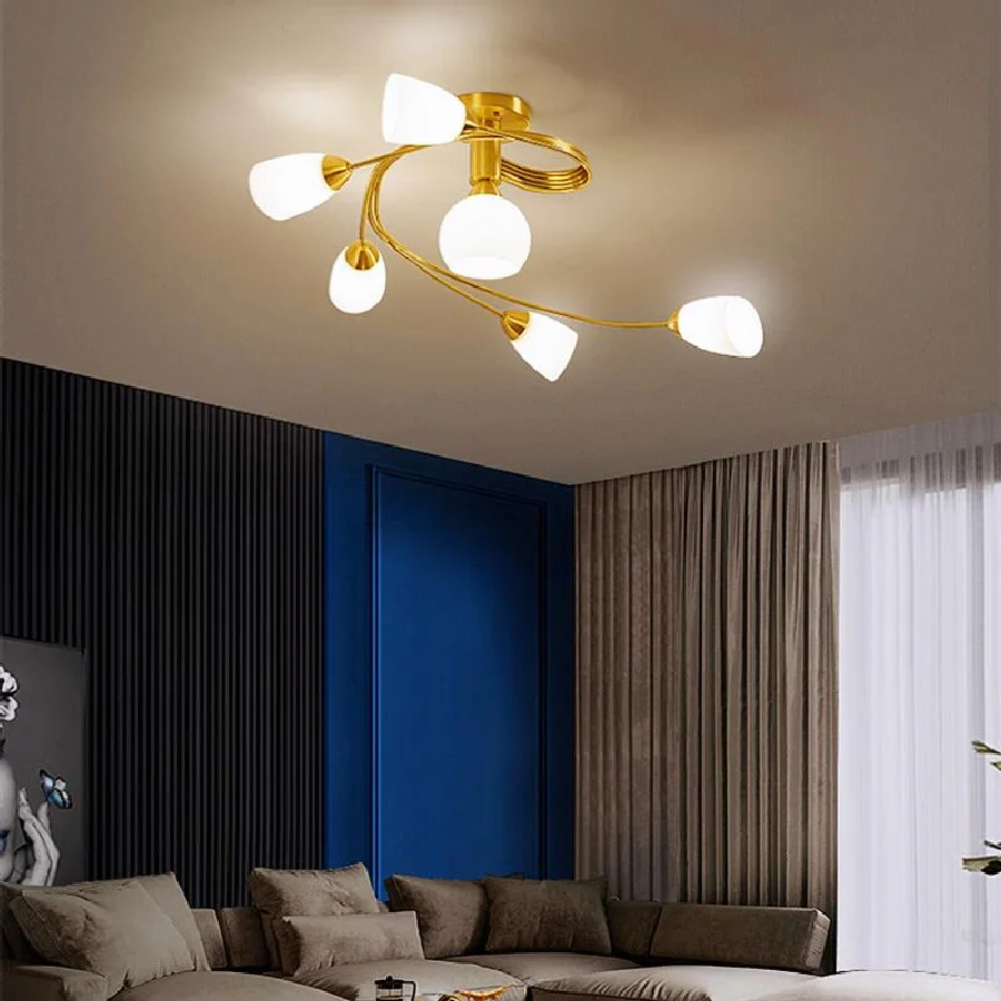 

Современная медная люстра