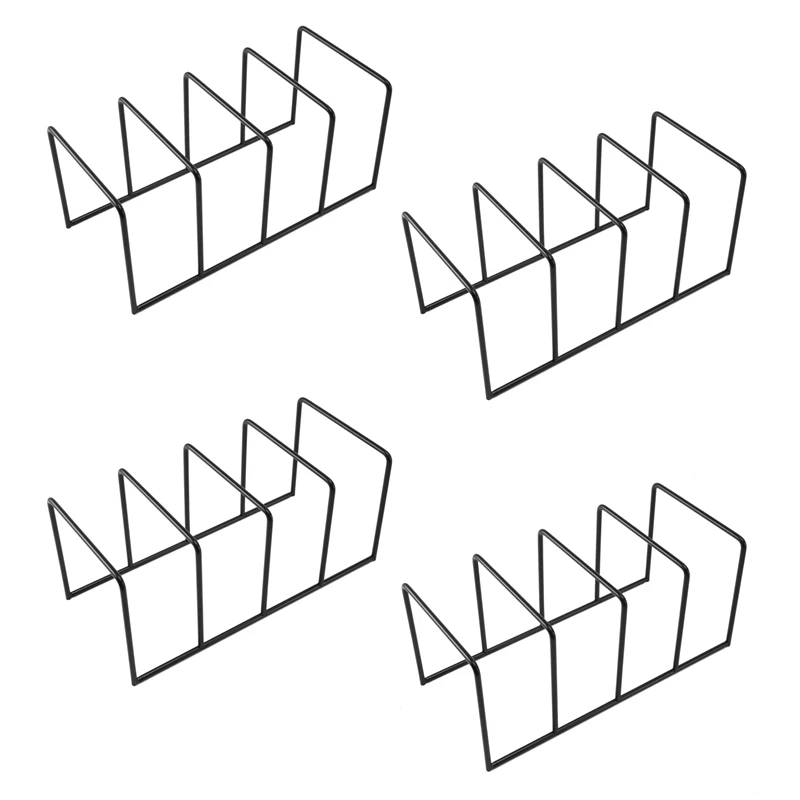 

4X Metal Vinyl Record Display Shelf Turntable Storage Shelf Exhibit Stand Holder A Promotion