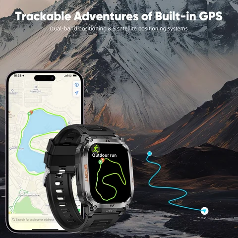 LIGE GPS умные часы для мужчин