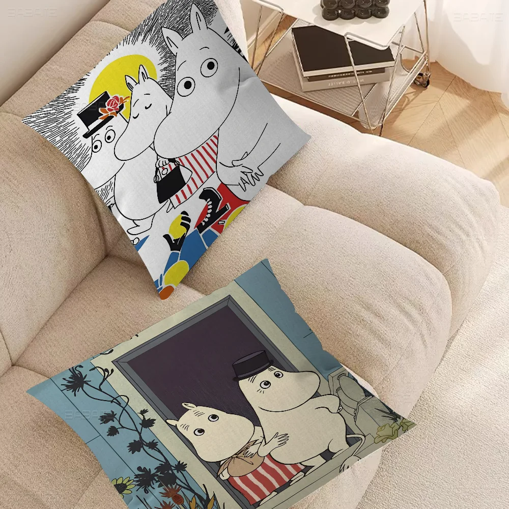 Милая подушка в стиле бегемота с комиксами M-MoominS подарки мебель для домашнего