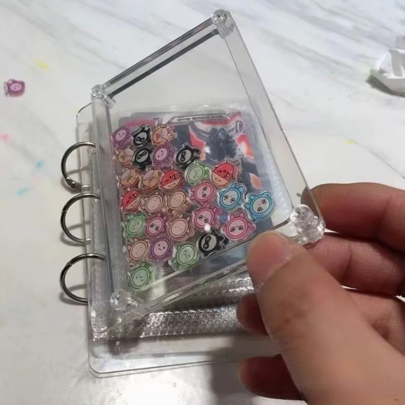 3-дюймовый мини-фотокарта Kpop переплет прозрачный акриловый альбом встроенный для