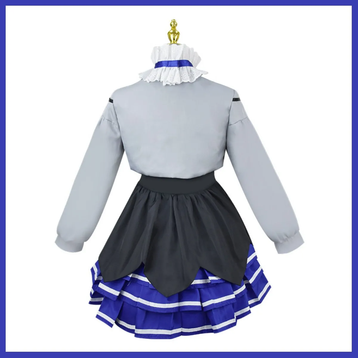 Аниме виртуальный YouTuber Dokibird Косплей Костюм VTuber Ретро Doki JK Униформа платье пальто