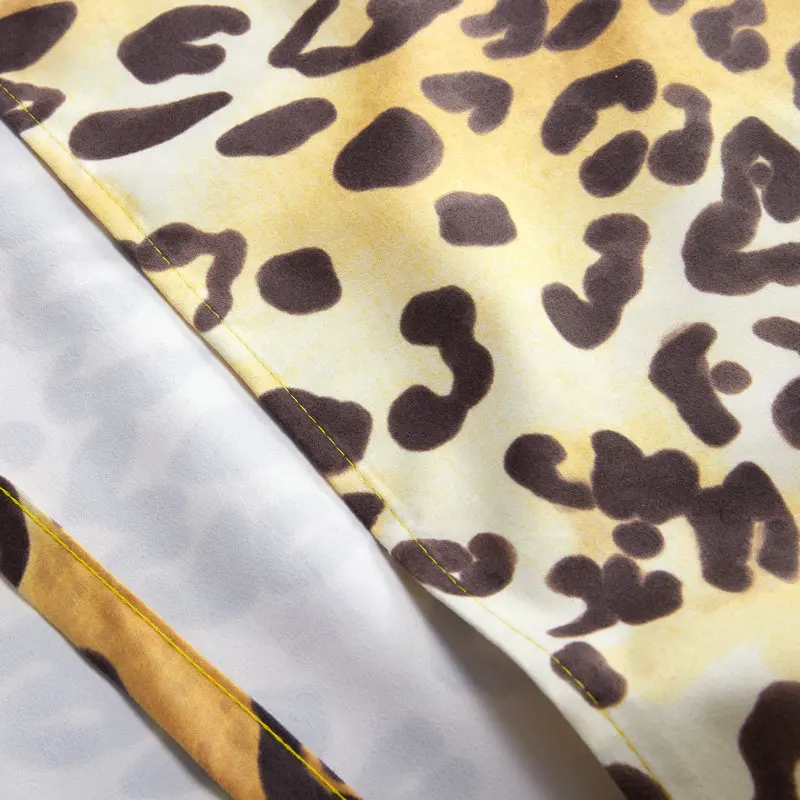 Пляжный чехол с леопардовым принтом для кресла отдыха летняя кровать бассейна