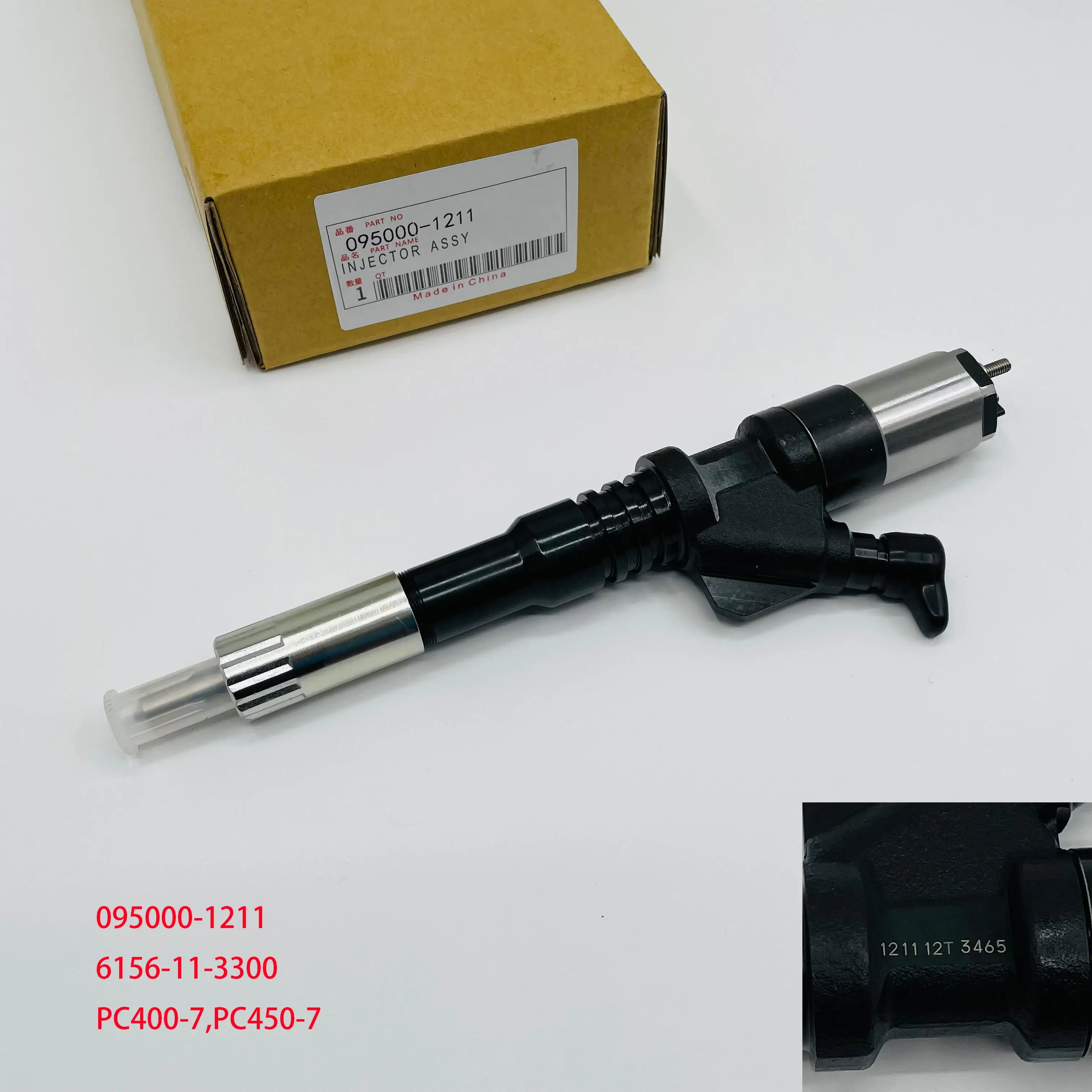 095000 -1211 6156-11-3301 Топливная форсунка в сборе для Komatsu PC400-7 PC450-7 S6D125
