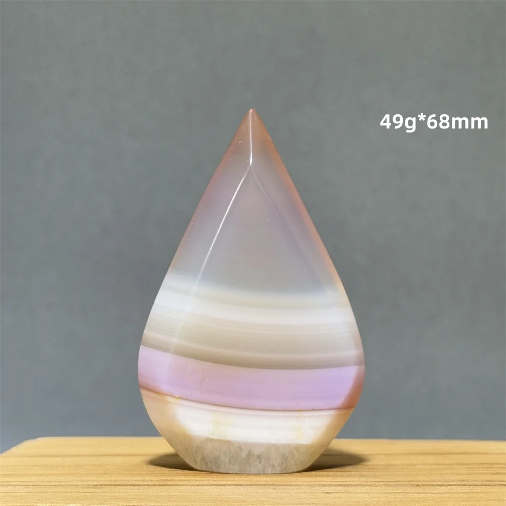 

Розовый агат, фонарик произвольной формы