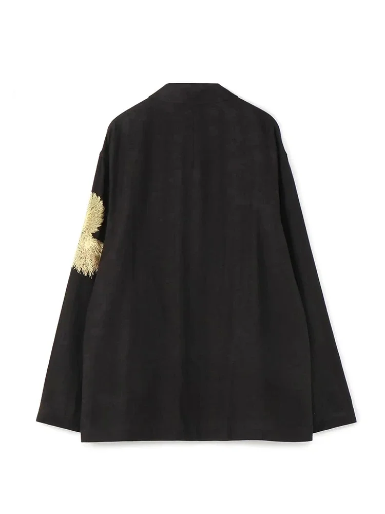 Мужской тренчкот с вышивкой большие размеры