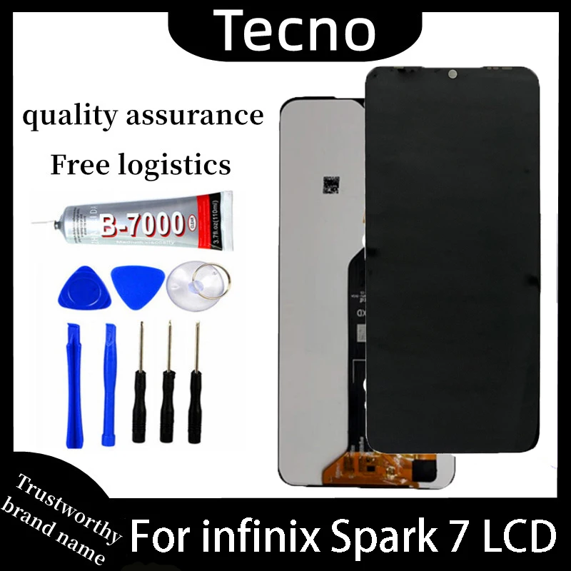 

For Tecno Spark 7 KF6 KF6j KF6i KF6k PR651 PR651E KF6m KF6h Spark7 LCD Display Touch Screen Digitizer Assembly Replacement