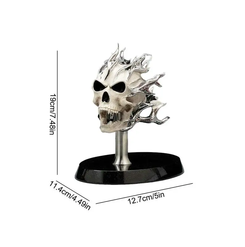 Скелет аксессуары для мотоциклов мотоциклетная фигурка черепа мотоцикла пламя