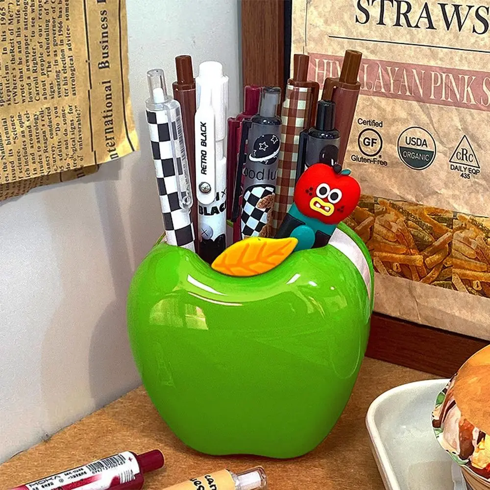 Кавайный держатель для карандашей в виде фруктов эстетическая пластиковая