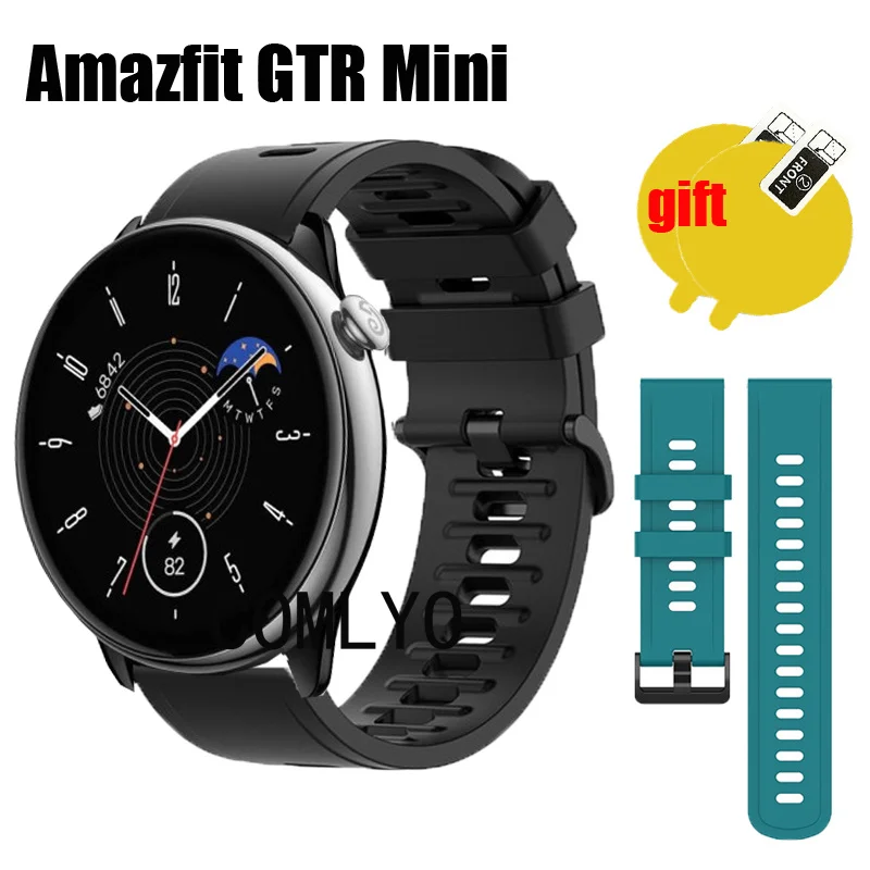 

Silicone Band For Amazfit GTR Mini Strap Soft Wristband Breathable Bracelet Screen protector film