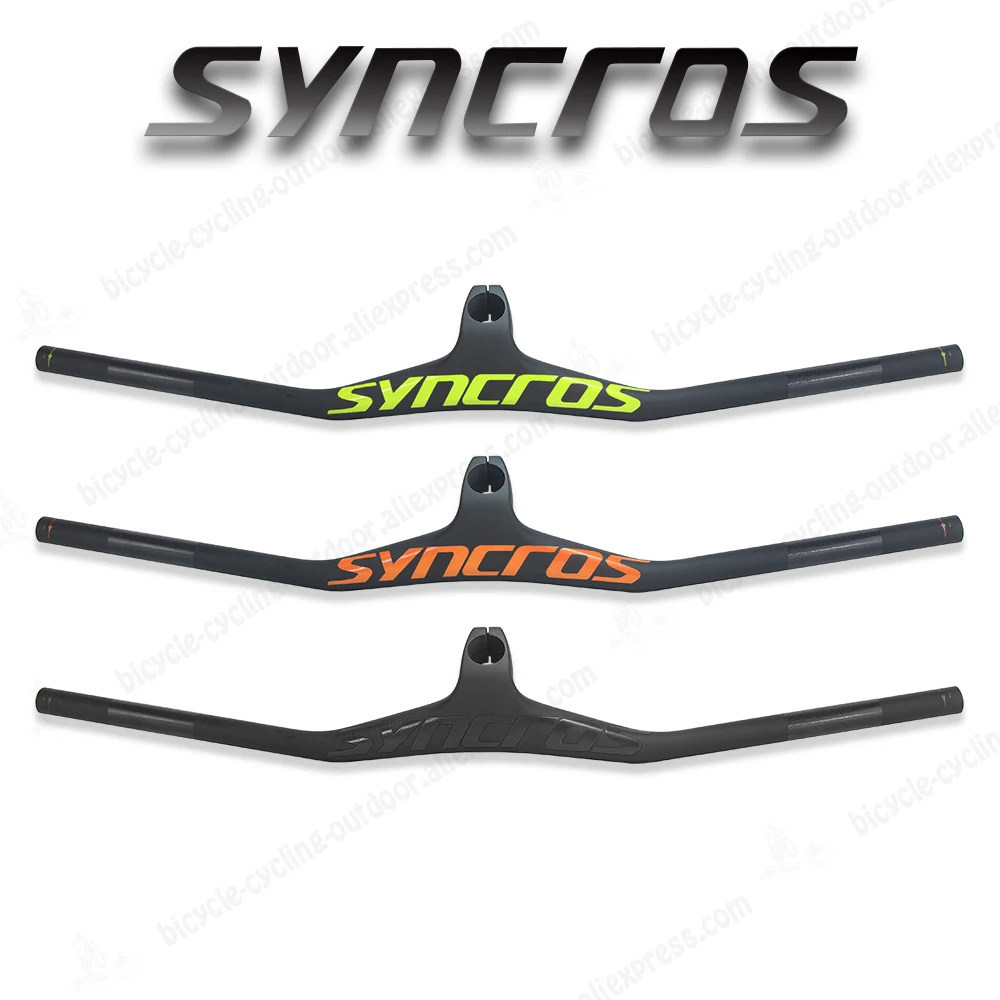 

Односторонний руль для горного велосипеда Syncros, чемпион, велосипед с выносом 70/80/90/100 мм, велосипедные аксессуары из углеродного волокна