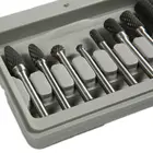 8 шт., набор сверл из карбида вольфрама с режущей головкой, диаметр 12 мм до HRC70