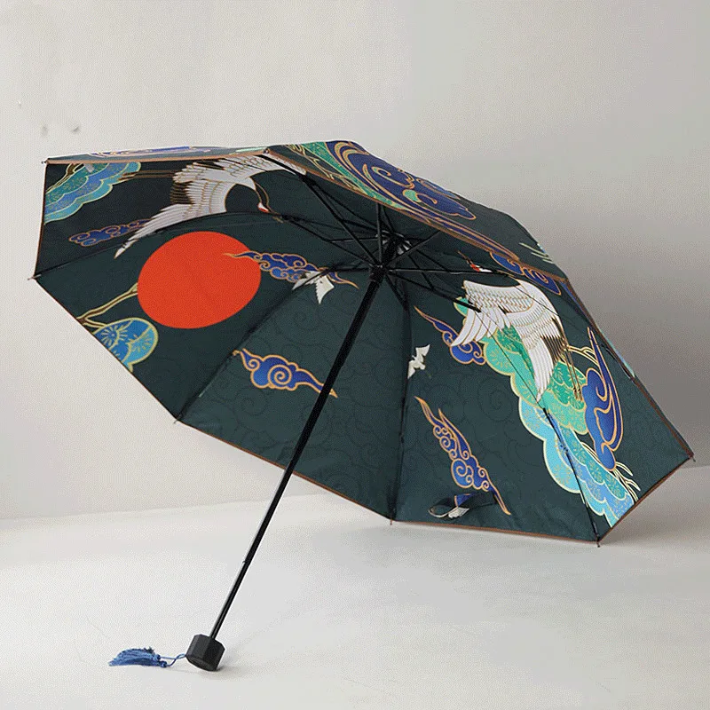Свадебный традиционный автоматический дешевый китайский женский УФ-зонт Защита
