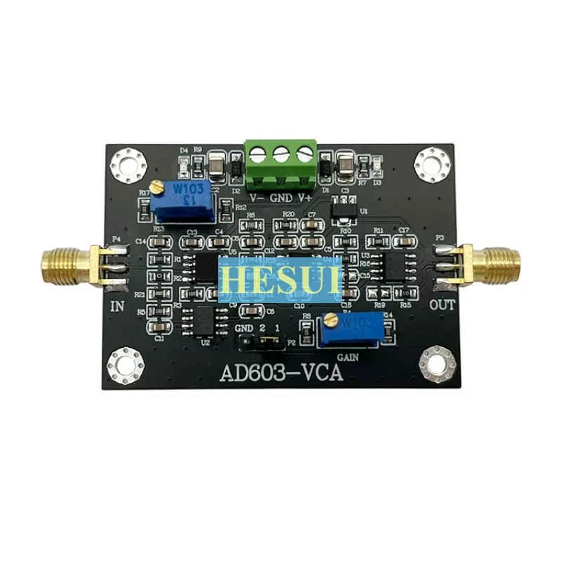 Модуль усилителя усиления контроля напряжения AD603 VCA высокая полоса пропускания