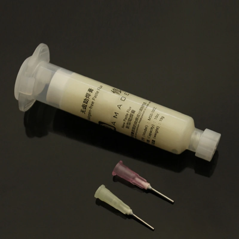 

Easy to Operate No-clean Halogen-free Tack Flux in a 10 CC High Quality Halogen Free Flux For Mobile Phone Repair