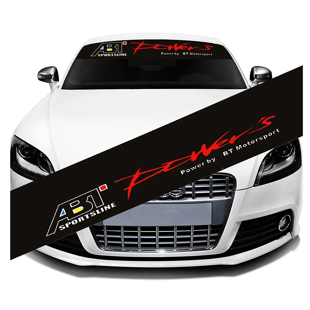 

Cayears ABT Power By Motorsport Sportsline Racing Decals Car Back Front Windshield Sports Sticker Fit For VW S4 S6 S7 A8 R8 RS