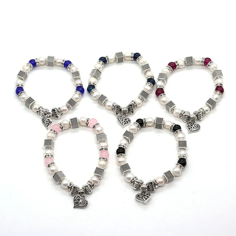 

Natural Pearl and Zinc Alloy Bead Bracelet for Jewellery Making Supplies Trendy and Fashionable Decorative Items Wholesale