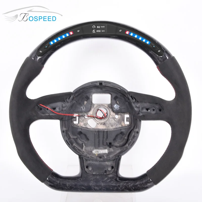 Светодиодный льное Рулевое колесо для Audi B9 B8.5 A4 A3 A6 A7 A5 A8 RS3 RS4 RS5 RS6 R8 TT кованое
