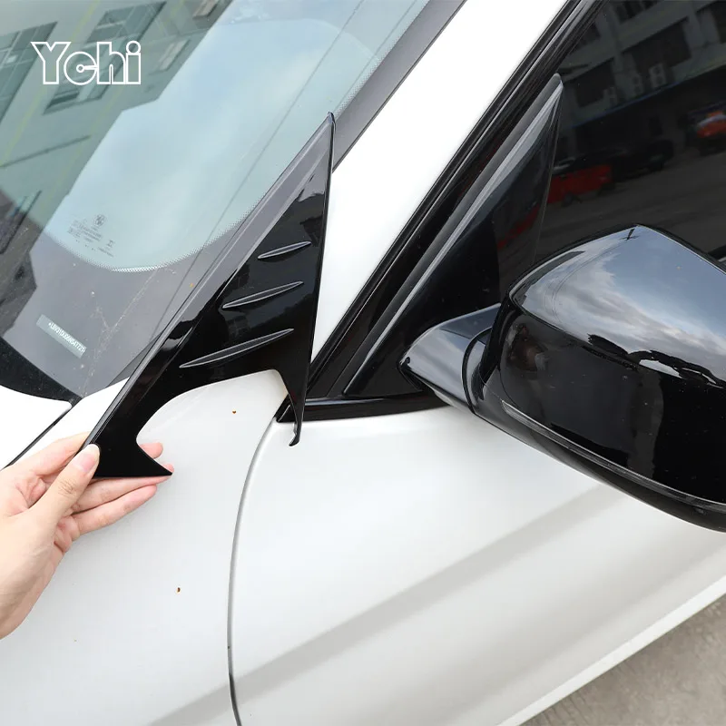 

For BMW X3 G01 2018-2022 ABS Carbon Fiber Car Rearview mirror side Window Spoiler Triangle Cover Trim Car Accessories