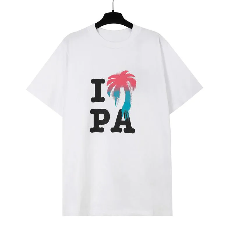 

Summer Angel Alphabet Logo Men's and Women's Black Cotton Printed T-shirt