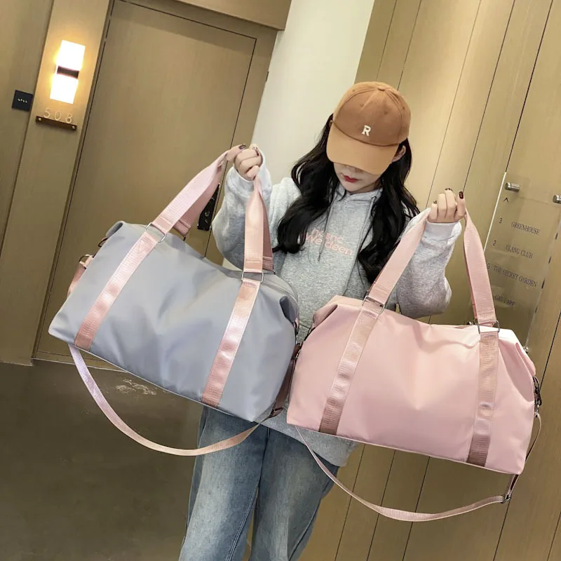 Large Capacity Portable Travel Duffle Tote Bags Short Distance Dry Wet Sports Fitness Gym Bag Outdoor Handheld Overnight Bag