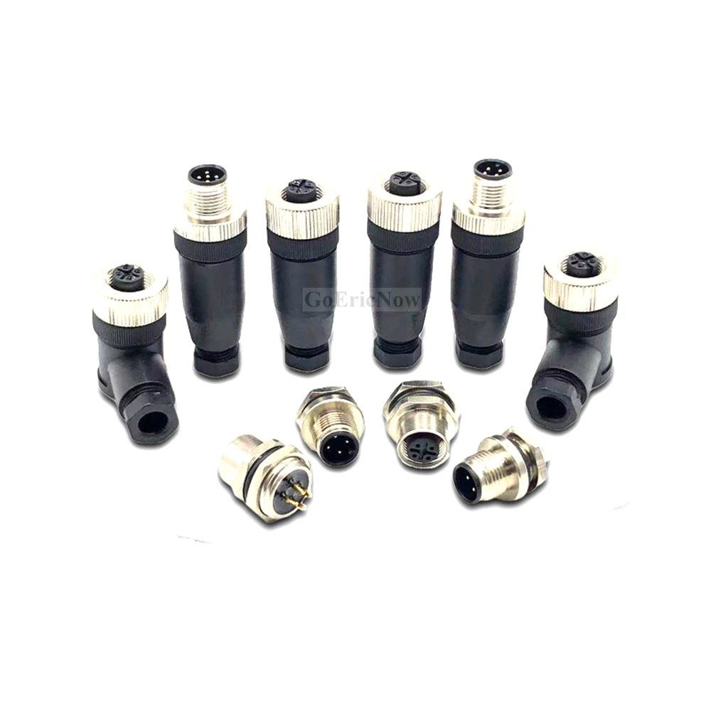 1 шт. разъем M12 sensor типа A водонепроницаемый штекер и гнездо винтовая Резьбовая