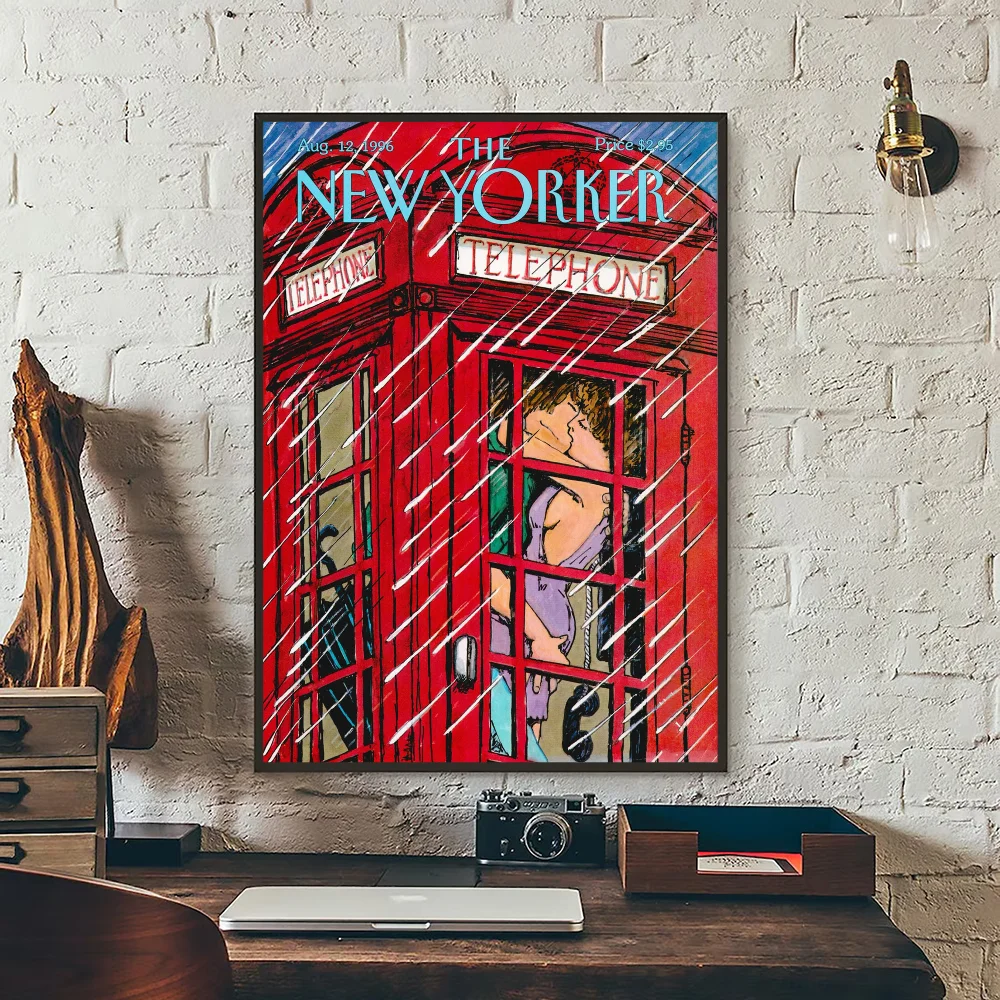 

The New Yorker Magazine Classic DIY Sticky Poster Fancy Wall Sticker For Living Room Bar Decoration Wall Decor