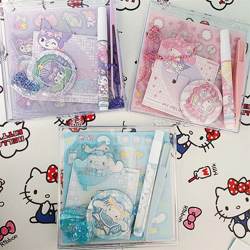 

Sanrio Melody Kuromi Hello Kitty Cinnamoroll Pochacco Joytop Academy CD Case Gu Card Set Couple Gu Card Pack 1Set Send By Random