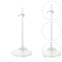 12pcs doll display rack transparent doll support base doll storage display stand